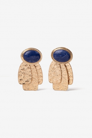 PENDIENTES PIEDRA AZUL