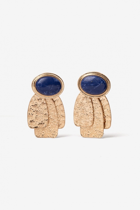 PENDIENTES PIEDRA AZUL