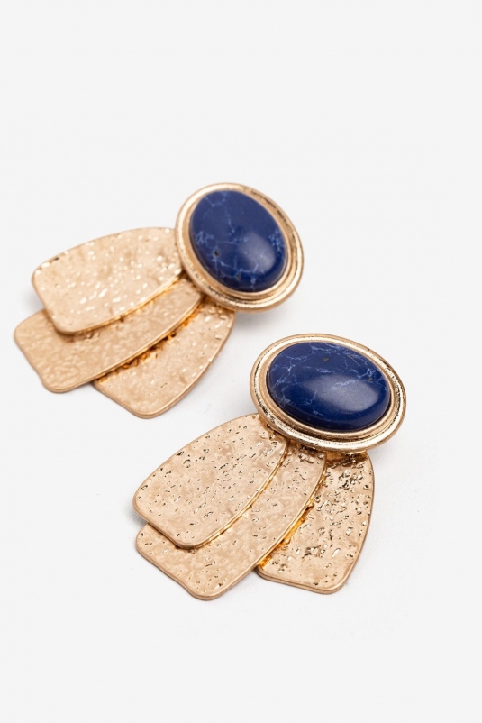 PENDIENTES PIEDRA AZUL