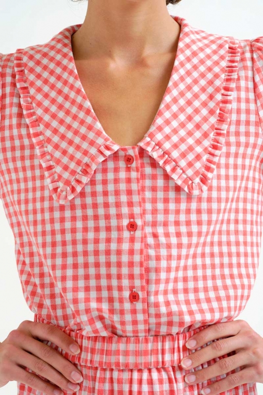 CAMISA CUADRO VICHY ROJO COMPAÑÍA FANTÁSTICA