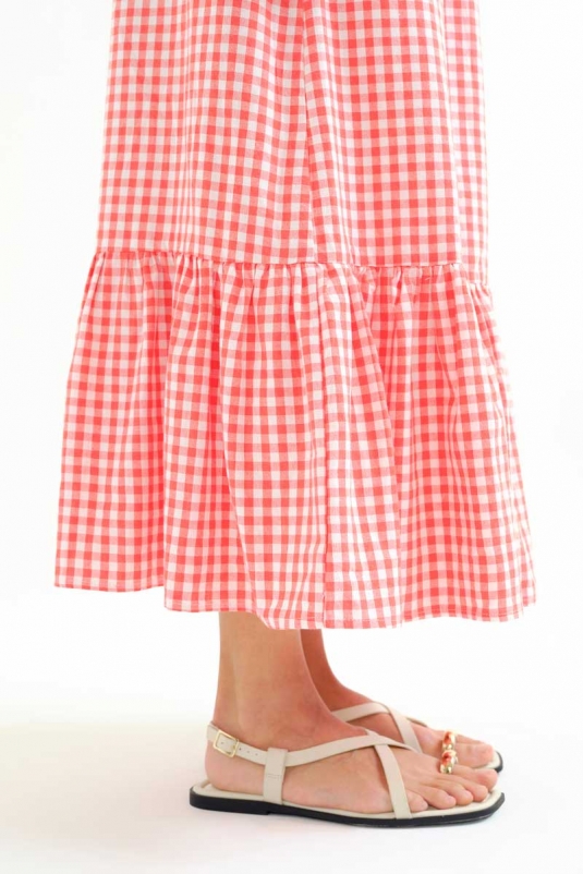 FALDA CUADRO VICHY ROJO COMPAÑÍA FANTÁSTICA