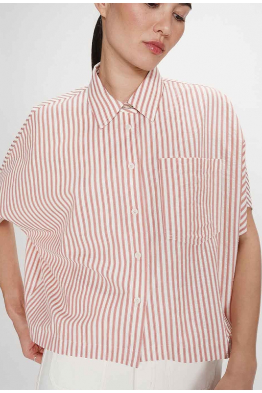 CAMISA VERCIA RAYAS CORAL GRACE & MILA