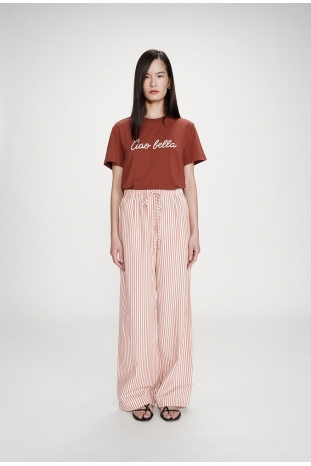 PANTALÓN VOLUTE RAYAS CORAL GRACE & MILA