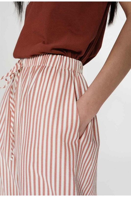PANTALÓN VOLUTE RAYAS CORAL GRACE & MILA
