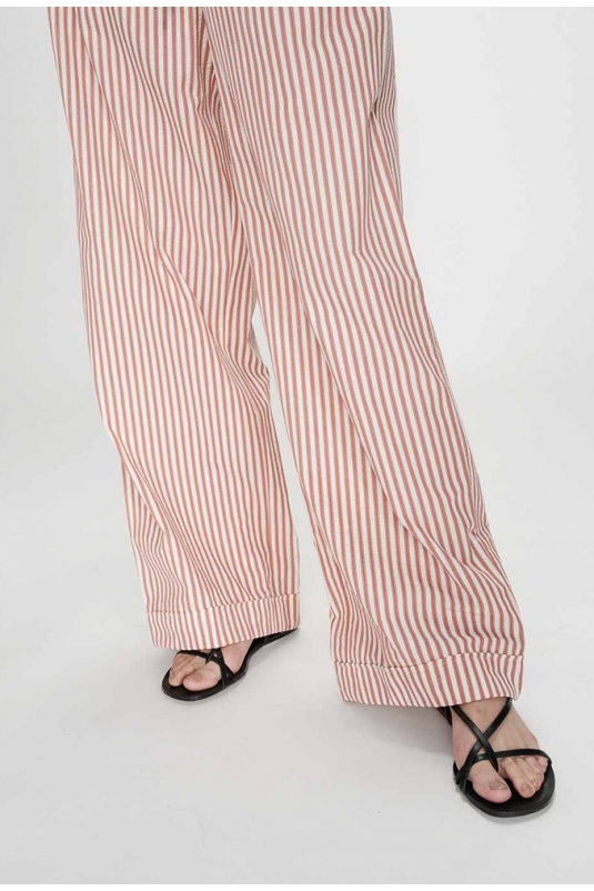 PANTALÓN VOLUTE RAYAS CORAL GRACE & MILA