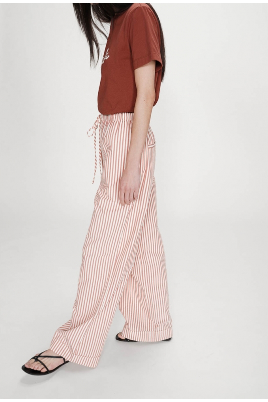 PANTALÓN VOLUTE RAYAS CORAL GRACE & MILA