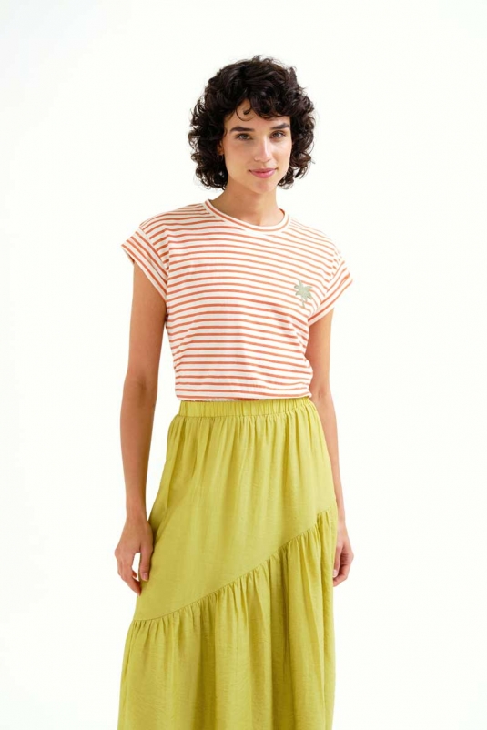 CAMISETA RAYAS PALMERA COMPAÑÍA FANTÁSTICA