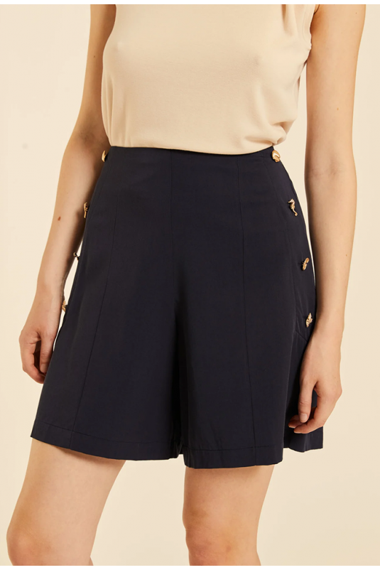 SHORTS NEGRO BOTONES PEPALOVES