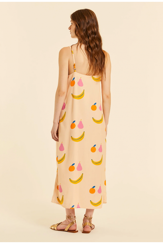 VESTIDO MIDI FRUTAS PEPALOVES