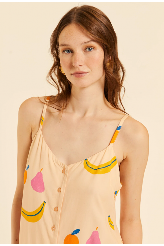 VESTIDO MIDI FRUTAS PEPALOVES