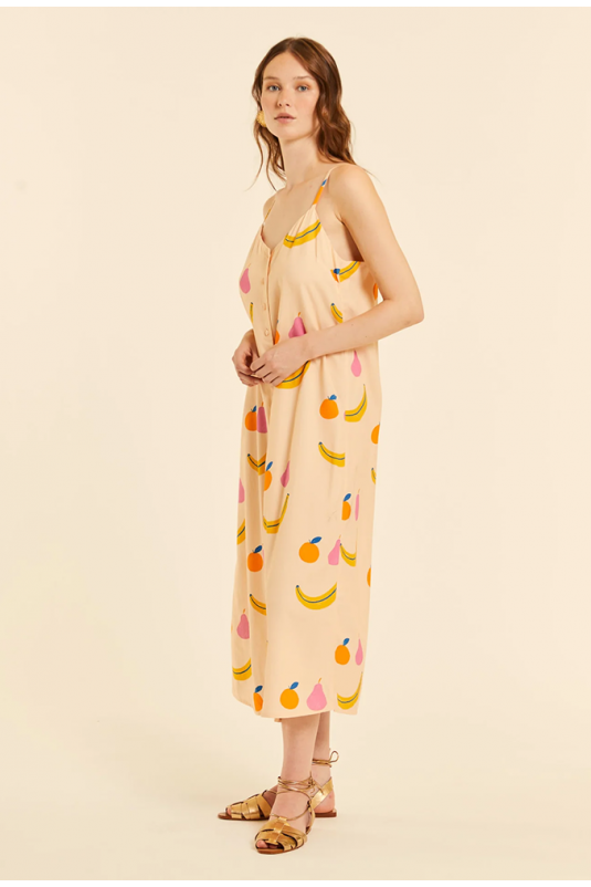 VESTIDO MIDI FRUTAS PEPALOVES