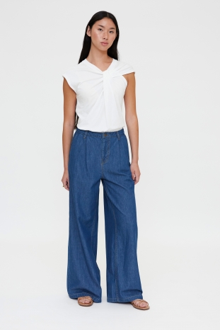 CAMISETA BLANCA ANUDADA WILDPONY
