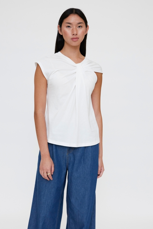 CAMISETA BLANCA ANUDADA WILDPONY
