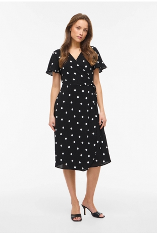VESTIDO NEGRO LUNARES VILOVIE VILA