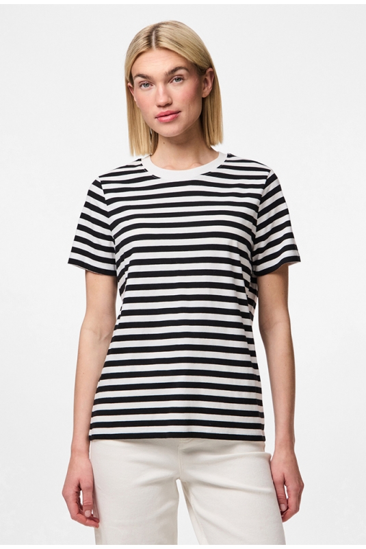 CAMISETA RIA RAYAS NEGRAS PIECES