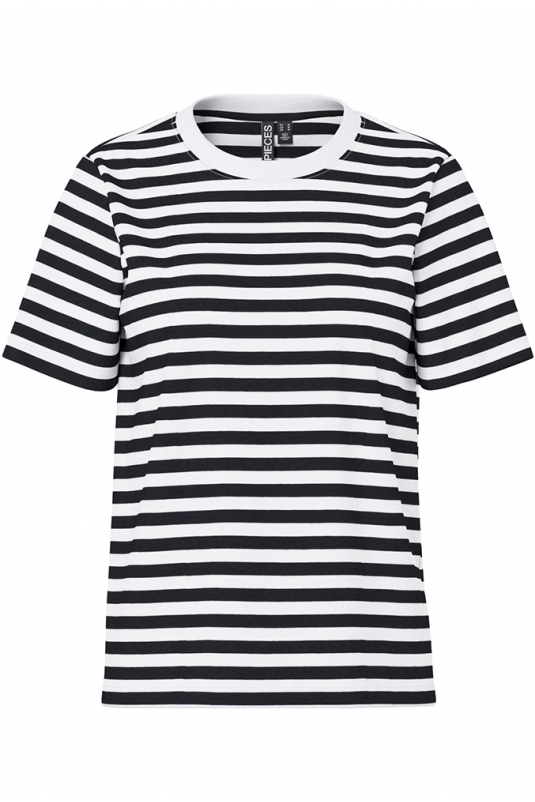 CAMISETA RIA RAYAS NEGRAS PIECES