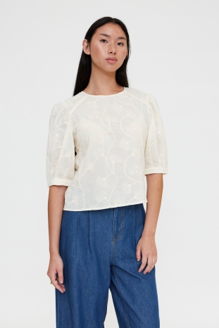 TOP BLANCO BORDADO WILDPONY