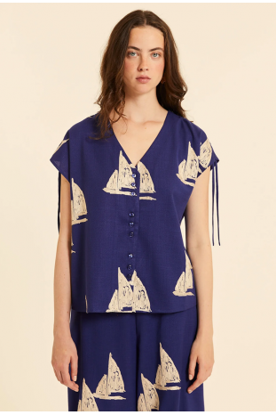 CAMISA AZUL BARCOS PEPALOVES