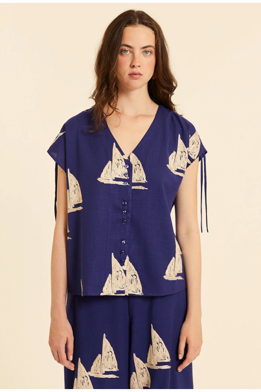 CAMISA AZUL BARCOS PEPALOVES