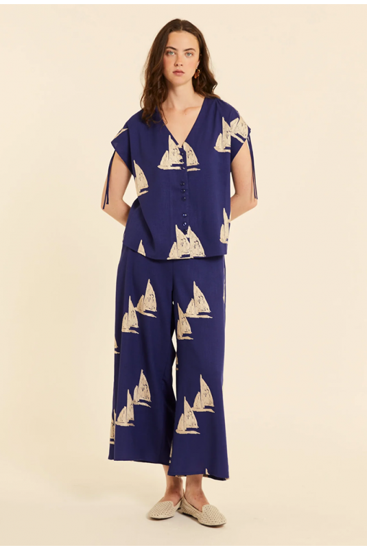 CAMISA AZUL BARCOS PEPALOVES