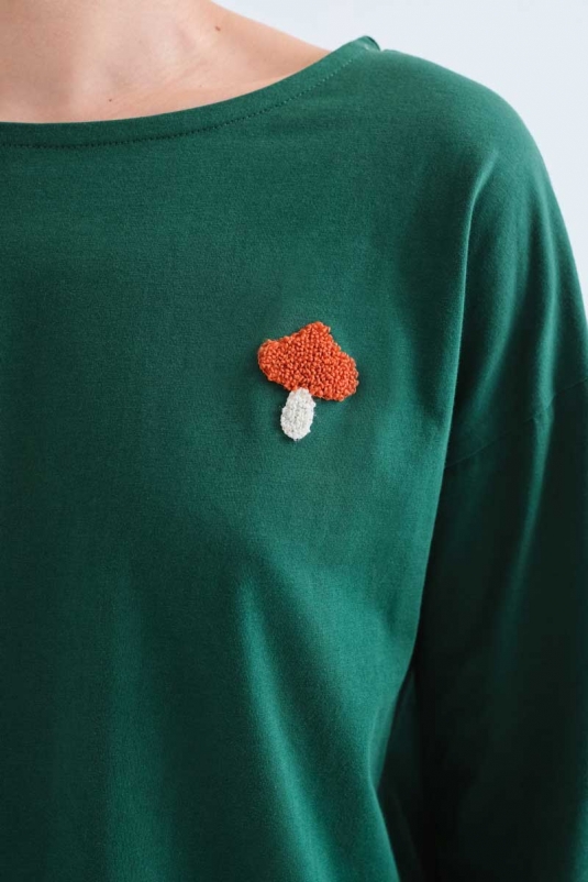 CAMISETA VERDE SETA COMPAÑÍA FANTÁSTICA