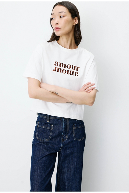 CAMISETA AMOUR PRINT ANIS GRACE&MILA