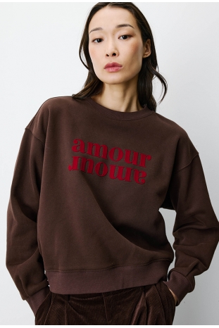 SUDADERA MARRÓN AMOUR AMERY GRACE&MILA