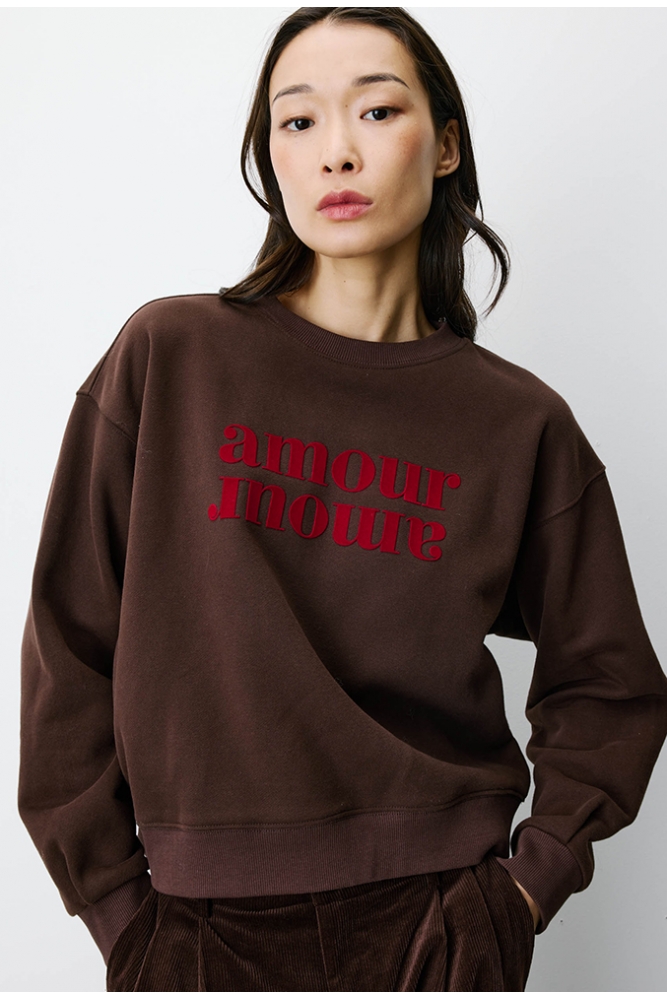 SUDADERA MARRÓN AMOUR AMERY GRACE&MILA