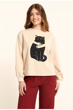 CAMISETA GATO ABRAZO PEPALOVES