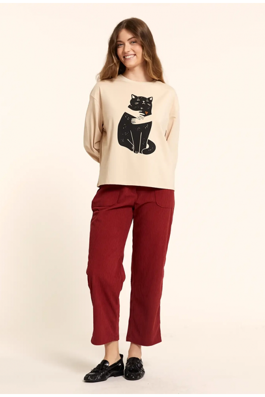 CAMISETA GATO ABRAZO PEPALOVES