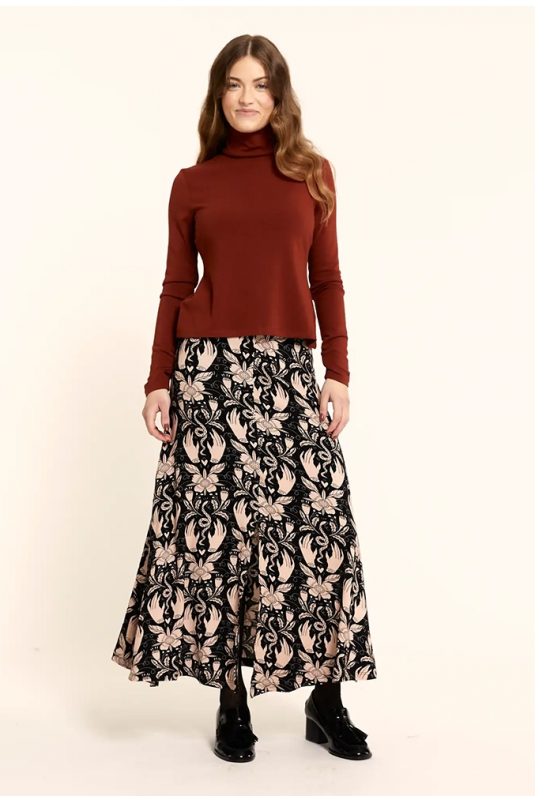 FALDA MIDI MANOS PEPALOVES