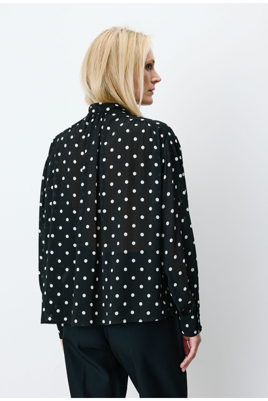 CAMISA NEGRA LUNARES ANGÉLICA GRACE&MILA