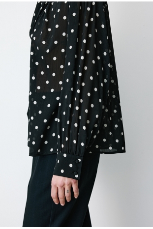 CAMISA NEGRA LUNARES ANGÉLICA GRACE&MILA