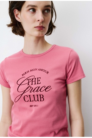 CAMISETA ROSA AMORIS GRACE&MILA