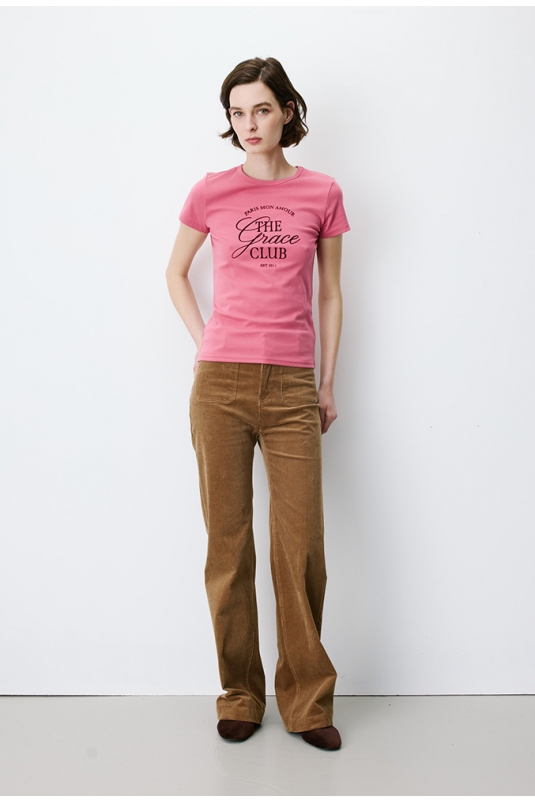 CAMISETA ROSA AMORIS GRACE&MILA