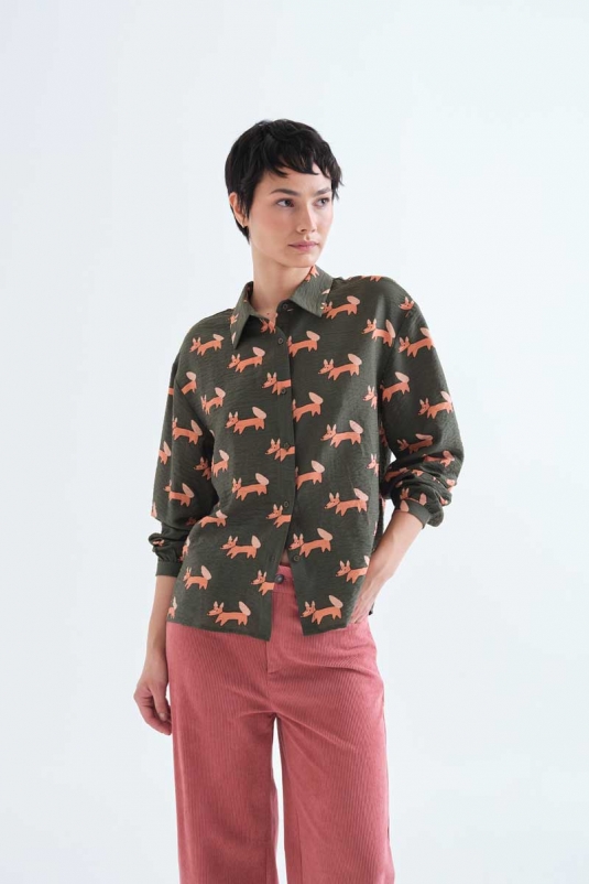 CAMISA VERDE VULPE COMPAÑÍA FANTÁSTICA