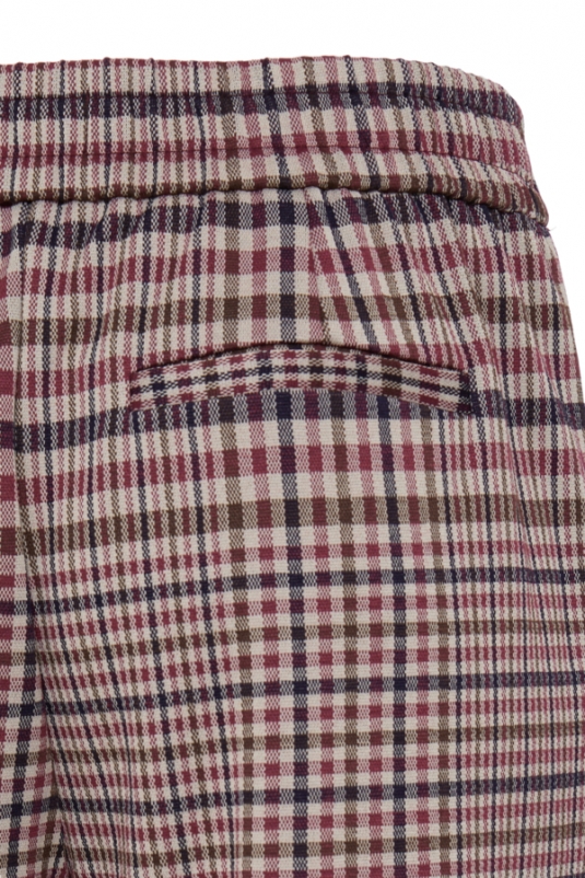 PANTALÓN CUADROS GRANATES KATE ICHI