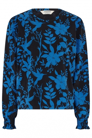 BLUSA AZUL FLORES CLARISSE SUGARHILL BRIGHTON