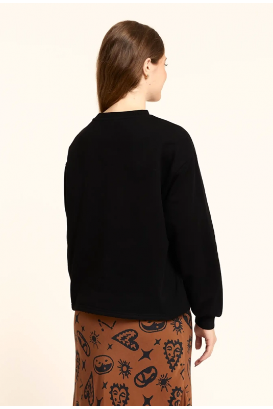 SUDADERA CORAZÓN NEGRO PEPALOVES
