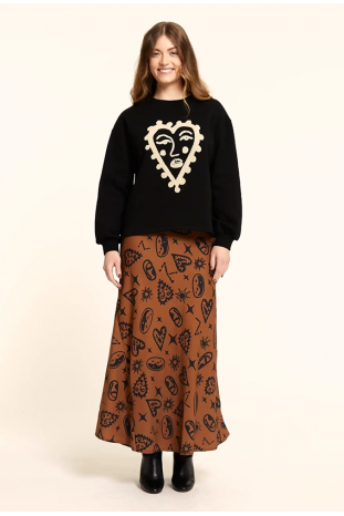 SUDADERA CORAZÓN NEGRO PEPALOVES