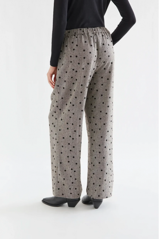 PANTALÓN GRIS TWEED BORDADO COMPAÑÍA FANTÁSTICA