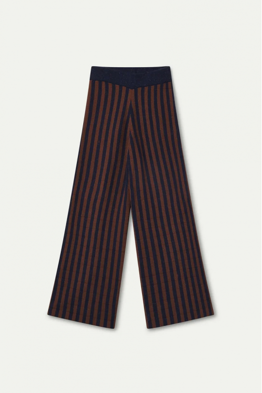 PANTALÓN RAYAS AZUL MARRÓN COMPAÑÍA FANTÁSTICA