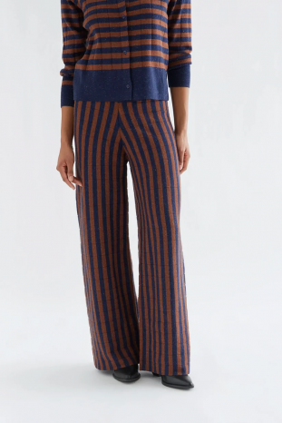 PANTALÓN RAYAS AZUL MARRÓN COMPAÑÍA FANTÁSTICA
