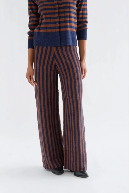 PANTALÓN RAYAS AZUL MARRÓN COMPAÑÍA FANTÁSTICA
