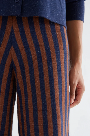 PANTALÓN RAYAS AZUL MARRÓN COMPAÑÍA FANTÁSTICA