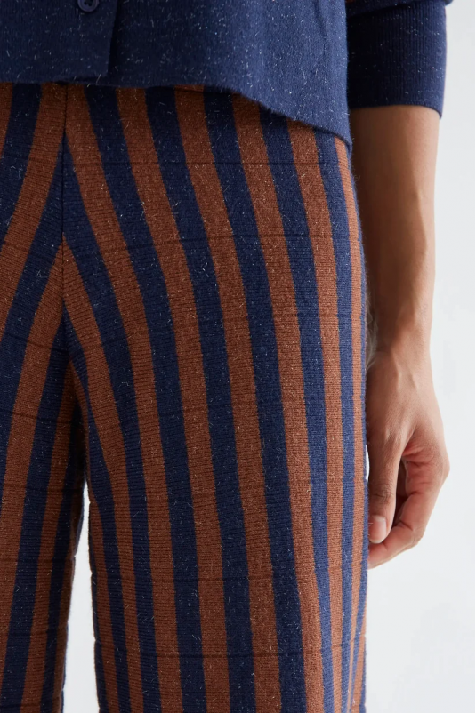 PANTALÓN RAYAS AZUL MARRÓN COMPAÑÍA FANTÁSTICA
