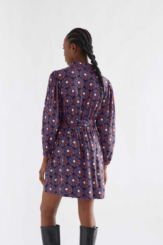 VESTIDO CAMISERO FLORES CHOCOLATE COMPAÑÍA FANTÁSTICA