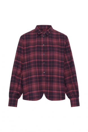 CAMISA GRANATE CUADROS DALIA ICHI