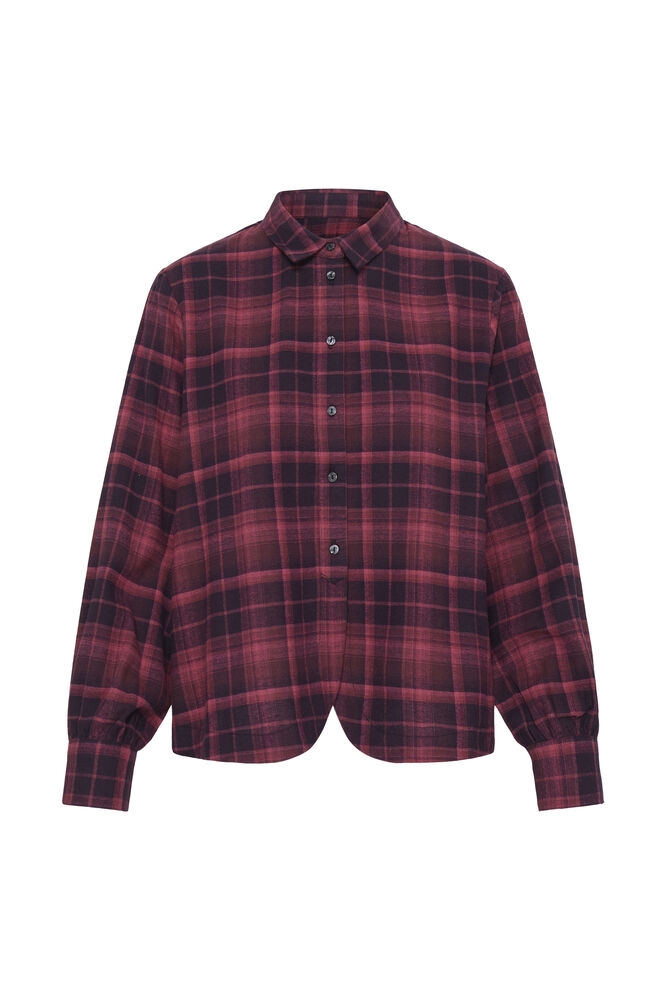 CAMISA GRANATE CUADROS DALIA ICHI