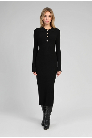 VESTIDO NEGRO PUNTO NABOLA ANGE